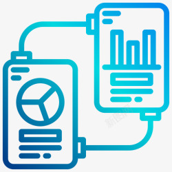 数据分析比较比较数据分析26线性梯度图标高清图片