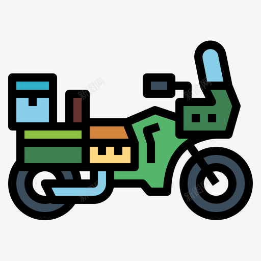 旅游3号摩托车手线性颜色图标svg_新图网 https://ixintu.com 3号 摩托 摩托车 旅游 线性 车手 颜色