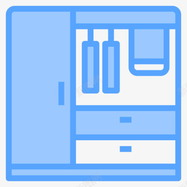 衣柜家具装饰6蓝色图标图标