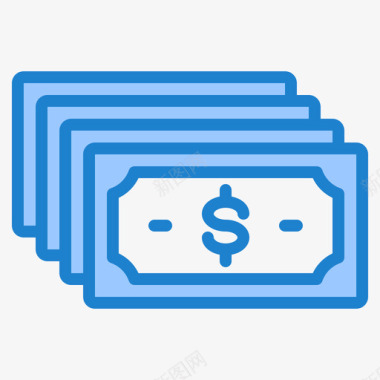 金钱金融29蓝色图标图标