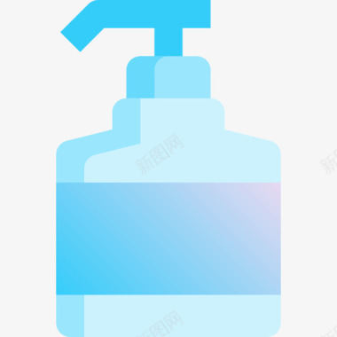 洗液理发师8蓝色图标图标