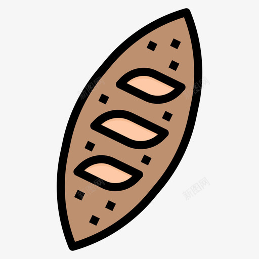 面包八月面包店4线性颜色图标svg_新图网 https://ixintu.com 八月 线性 面包 面包店 颜色