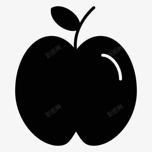 苹果教育学校图标svg_新图网 https://ixintu.com 字形 学习 学校 实心 教育 苹果