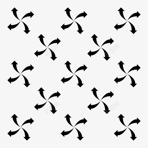 图案箭头画笔图标svg_新图网 https://ixintu.com 几何 图案 填充 瓷砖 画笔 箭头