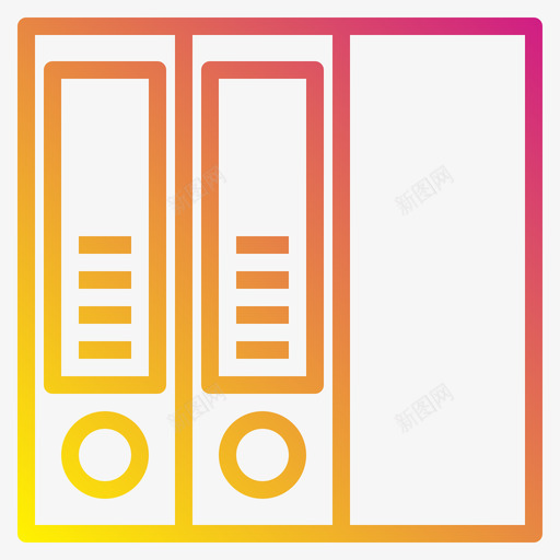 文件夹办公室192渐变图标svg_新图网 https://ixintu.com 办公室 文件夹 渐变