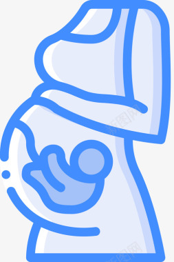宝贝孕妇43蓝色图标图标