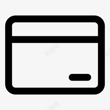 信用卡借记卡支付图标图标
