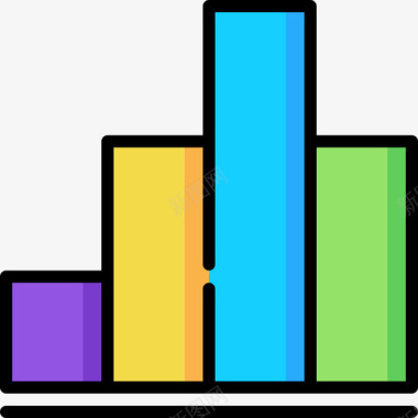 条形图分析40线性颜色图标图标