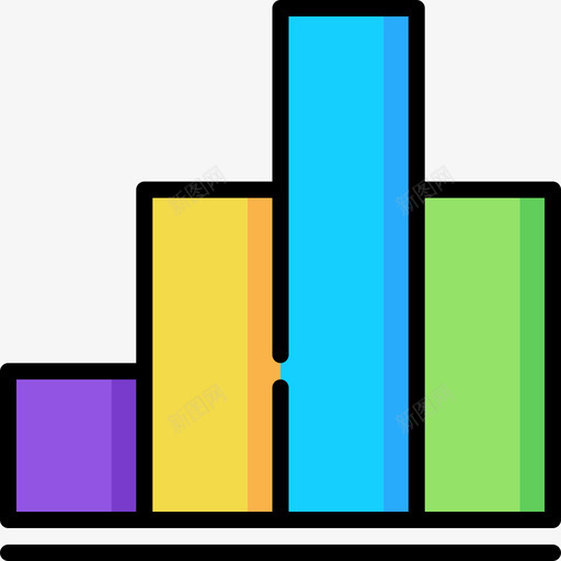 条形图分析40线性颜色图标svg_新图网 https://ixintu.com 分析 条形图 线性 颜色