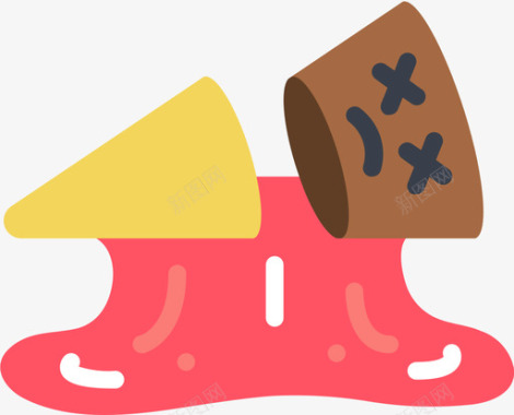 冰淇淋夜生活食品4平淡图标图标