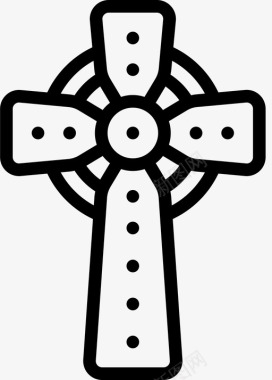 十字架圣帕特里克第52天直系图标图标