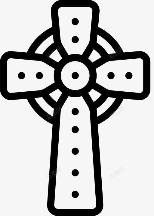 十字架圣帕特里克第52天直系图标svg_新图网 https://ixintu.com 52天 十字架 帕特 帕特里 直系 里克