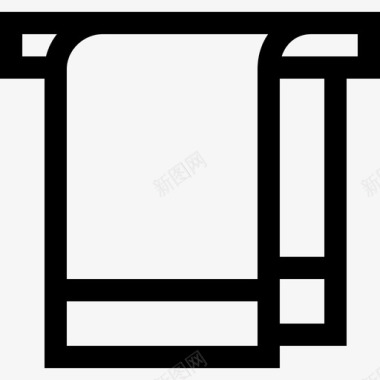 毛巾卫生常规38线状图标图标