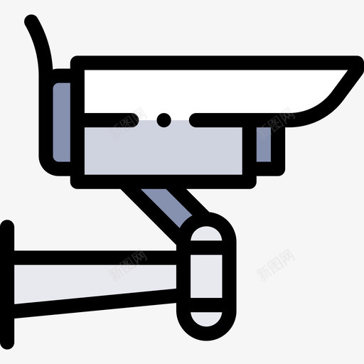Cctv机场153线性彩色图标svg_新图网 https://ixintu.com Cctv 彩色 机场 线性