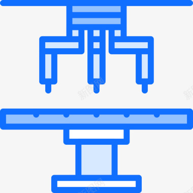 机器人医疗技术10蓝色图标图标