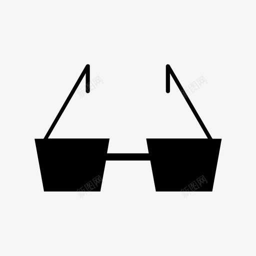 太阳眼镜时尚热图标svg_新图网 https://ixintu.com 夏季 太阳 时尚 眼镜 防护