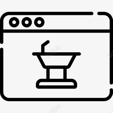 产品在线营销23线性图标图标