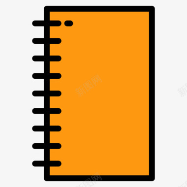 笔记本贸易9线颜色图标图标