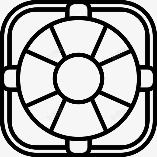 救生圈海盗20直系图标svg_新图网 https://ixintu.com 救生圈 海盗 直系