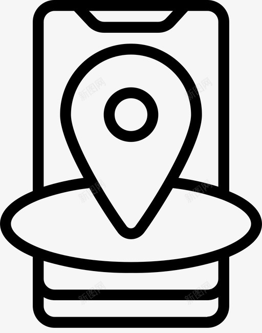 位置移动设备管理8线性svg_新图网 https://ixintu.com 位置 移动 设备管理 线性