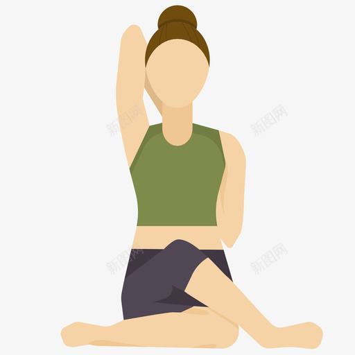瑜伽姿势瑜伽姿势5平躺图标svg_新图网 https://ixintu.com 姿势 平躺 瑜伽