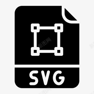 Svg文件扩展名3字形图标