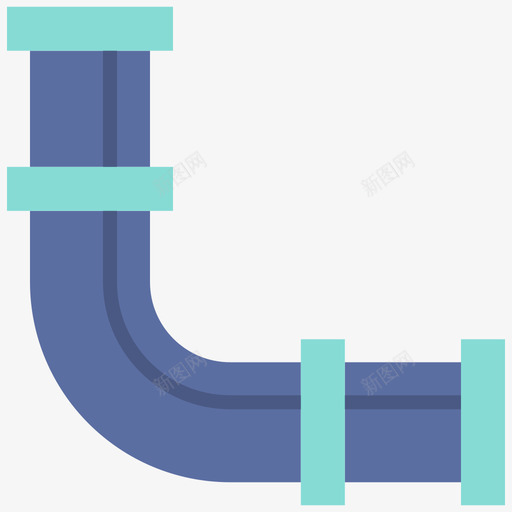 管道变型管道工39扁平图标svg_新图网 https://ixintu.com 变型 扁平 管道 管道工