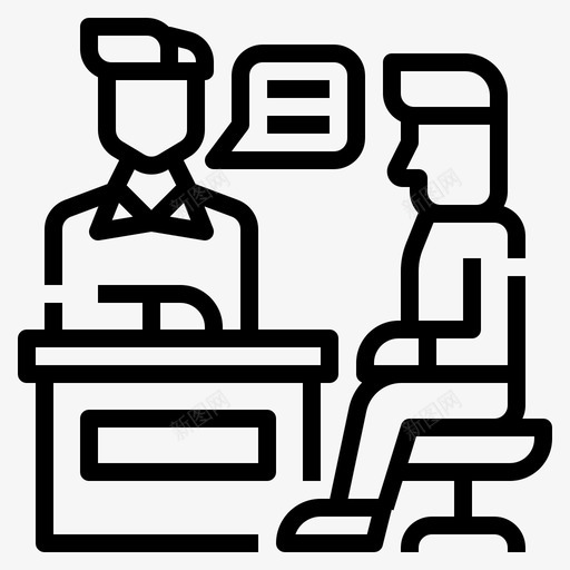 咨询在线课程5线性svg_新图网 https://ixintu.com 咨询 在线 课程 线性