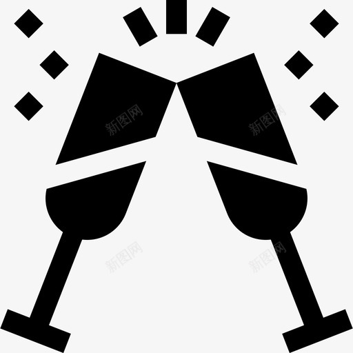 祝酒33胜满满图标svg_新图网 https://ixintu.com 满满 祝酒