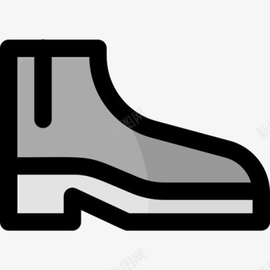 靴子衣服155线性颜色图标图标