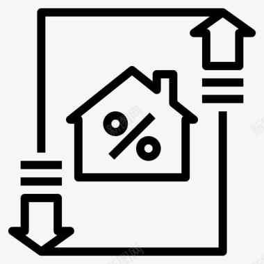 房价房地产241线性图标