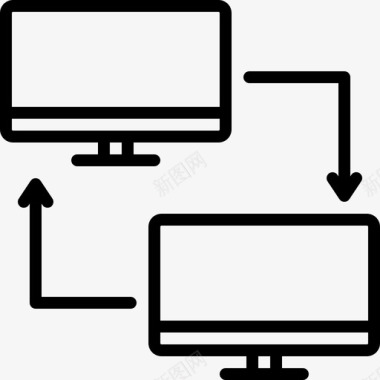pc共享计算机电子图标图标