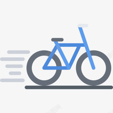 速度37号自行车平车图标图标