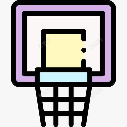 篮球运动训练4线条颜色图标svg_新图网 https://ixintu.com 篮球 线条 运动训练 颜色