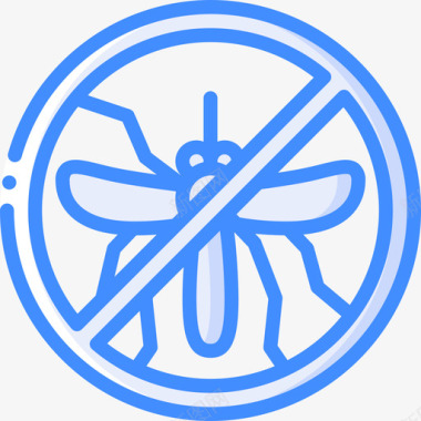 没有虫子害虫控制3蓝色图标图标