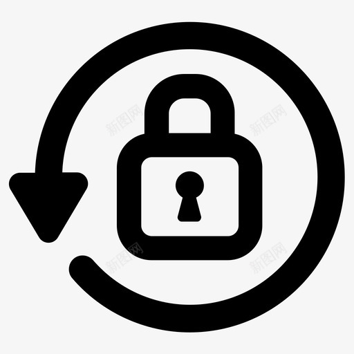 安全锁挂锁svg_新图网 https://ixintu.com 安全 挂锁 保护