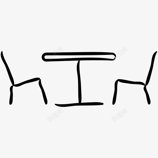 家具椅子桌子svg_新图网 https://ixintu.com 家具 椅子 桌子 咖啡店 手绘 图标