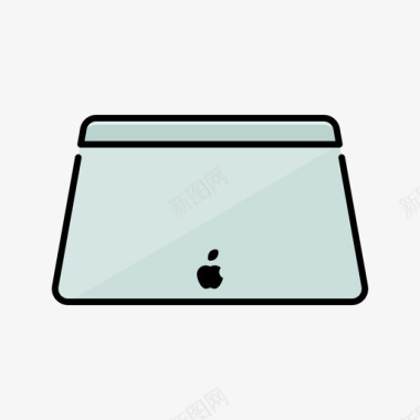 触控板苹果产品1线性颜色图标图标