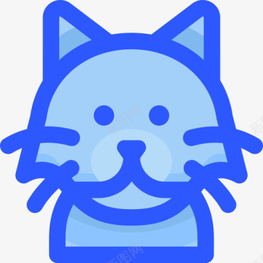 波斯猫猫品种1蓝色图标