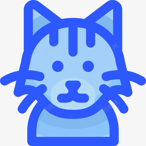 一只蓝猫一只svg_新图网 https://ixintu.com 一只 蓝猫