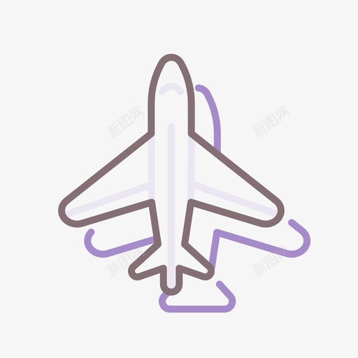 航班航空公司1线性颜色svg_新图网 https://ixintu.com 航班 航空公司 线性 颜色