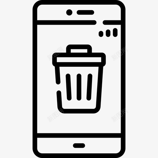 删除android应用程序14线性图标svg_新图网 https://ixintu.com android 删除 应用程序 线性