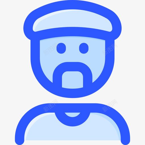 伙计阿凡达微笑1蓝色svg_新图网 https://ixintu.com 伙计 阿凡 微笑 蓝色