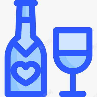 香槟爱情112蓝色图标