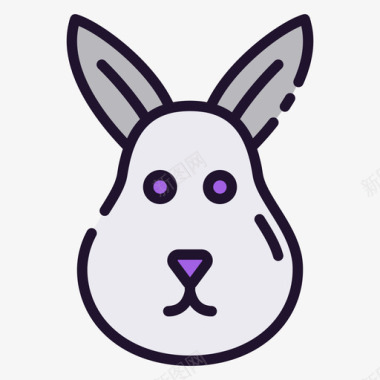 兔子魔法63线性颜色图标