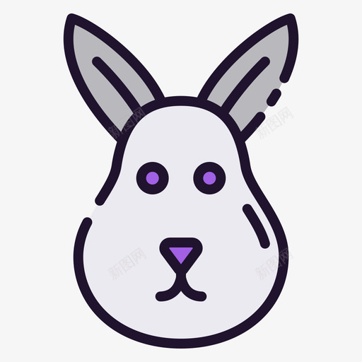 兔子魔法63线性颜色svg_新图网 https://ixintu.com 兔子 魔法 线性 颜色