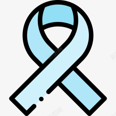 前列腺癌11月1日线状颜色图标图标