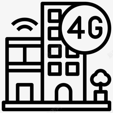 Wifi智能城市41线性图标