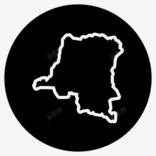 刚果地图非洲金沙萨图标svg_新图网 https://ixintu.com 刚果 地图 金沙萨 非洲