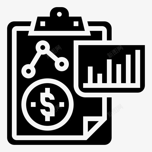 投资商业资本图标svg_新图网 https://ixintu.com 剪贴板 商业 基金 战略 投资 资本 金融